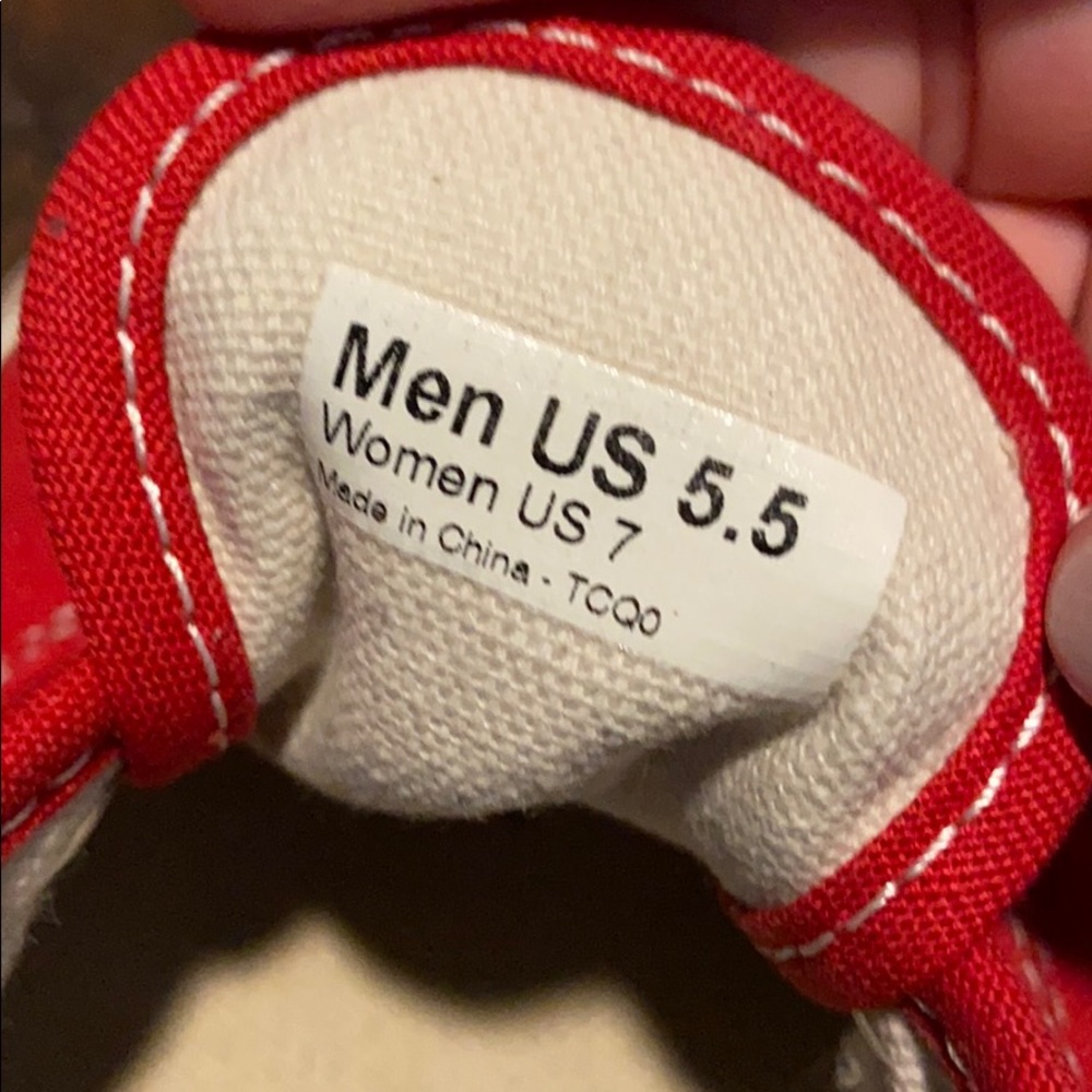 Red Vans - Picture 7 of 7